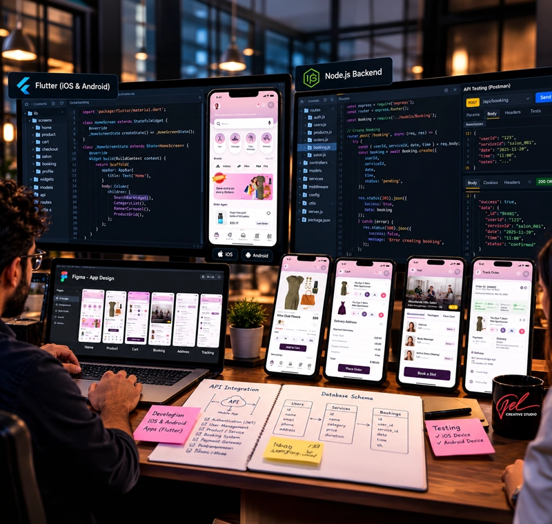 iOS & Android App Development services by Adhav Creative Studio