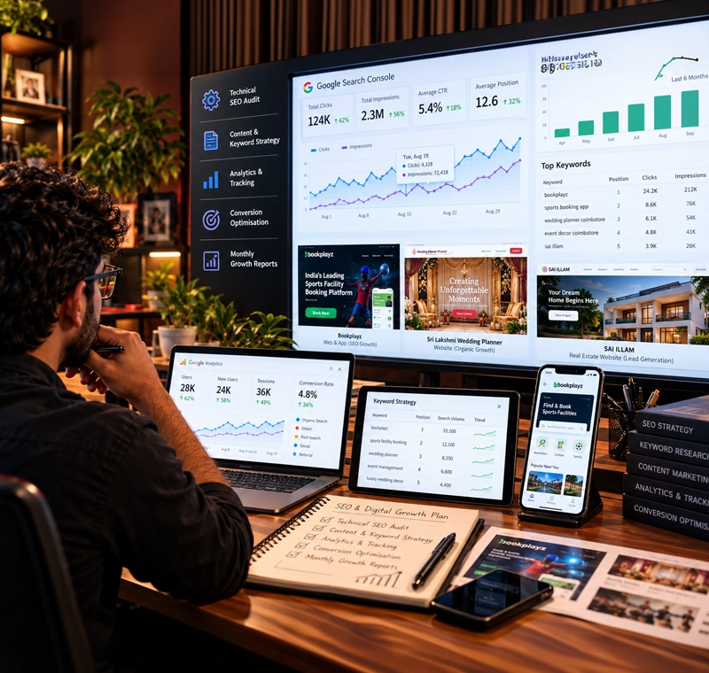 SEO & Digital Growth services by Adhav Creative Studio