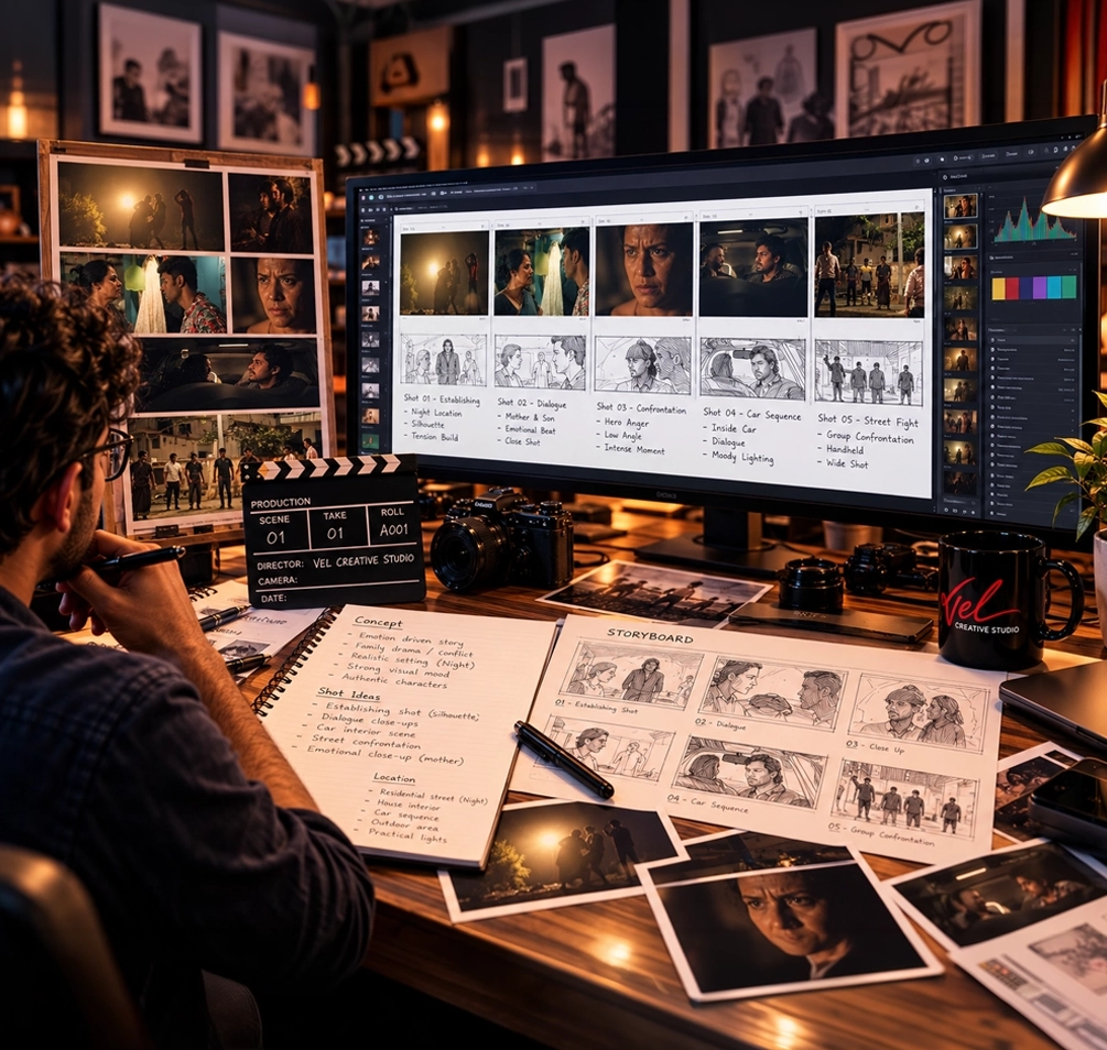 Video Editing & Production — Editing workspace