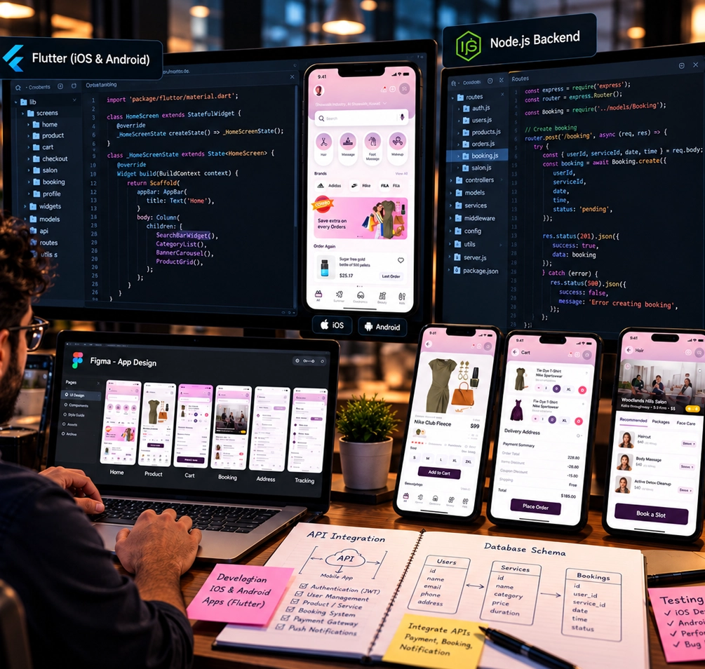iOS & Android App Development — System — Adhav Creative Studio