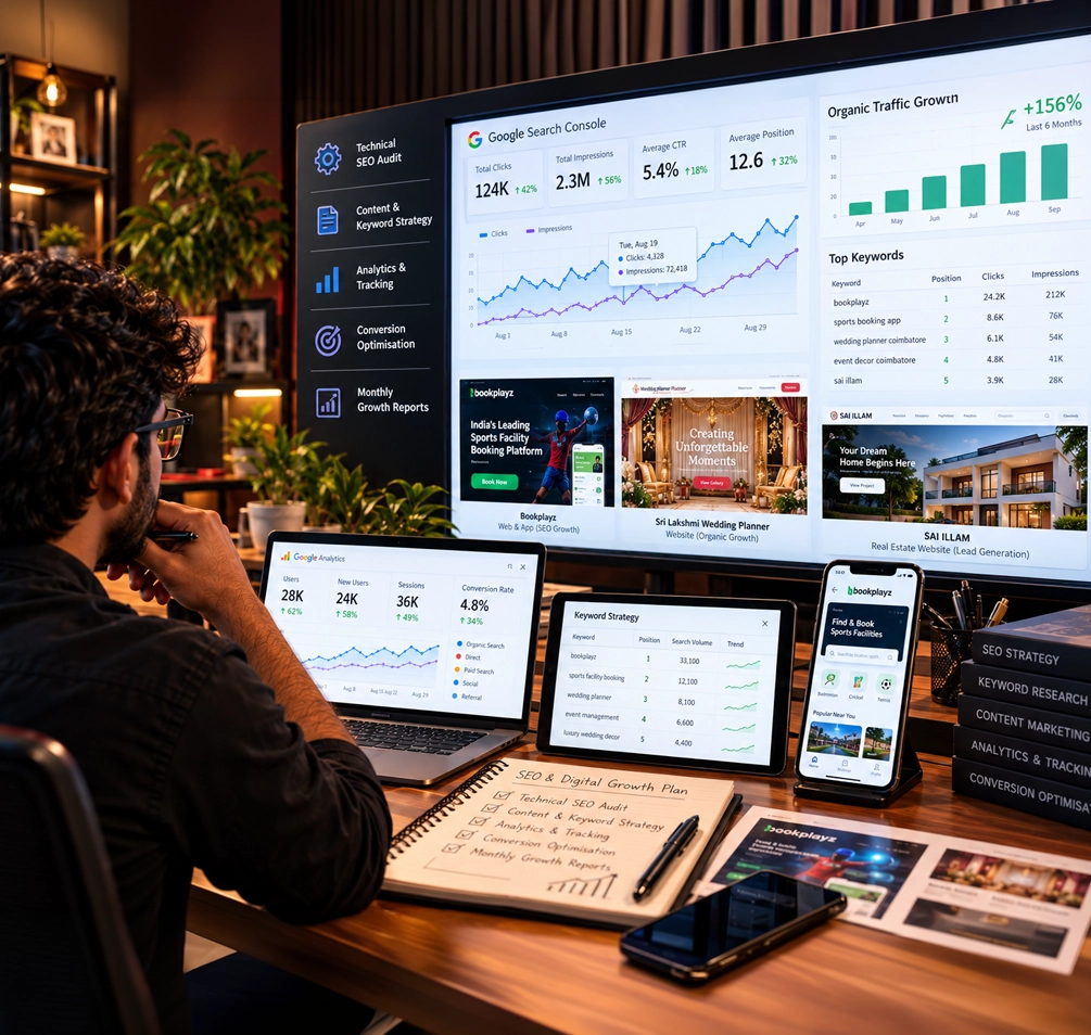 SEO & Digital Growth — Concept — Adhav Creative Studio